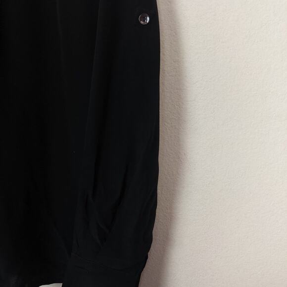 Summum Woman Black Button Down Shirt Size S - Picture 5 of 6
